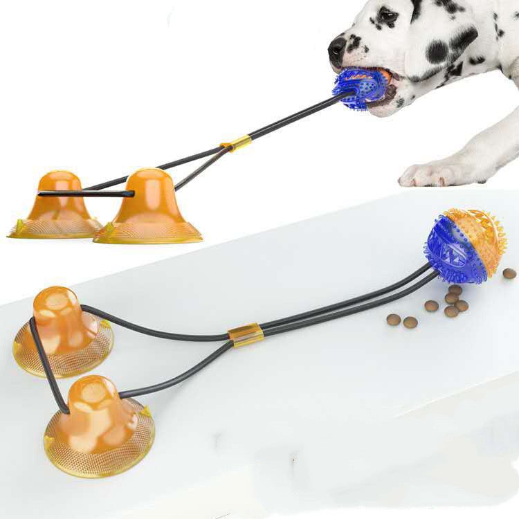 Vacuum Suction Cup Chew Dog & Pet Toy Interactive and Durable